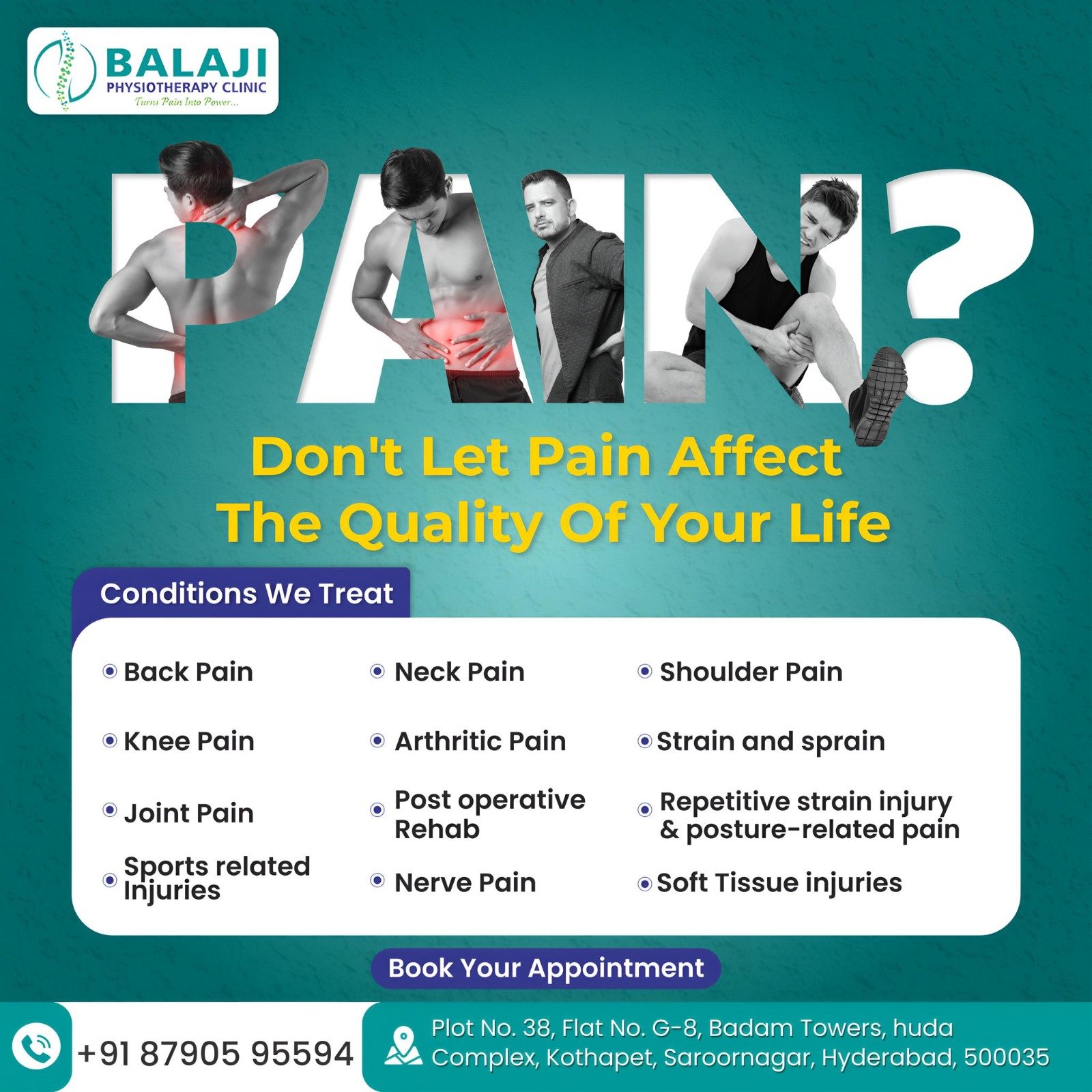 Don't Let Pain Affect Your Life